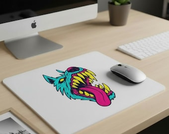 Wolf Head Mouse Pad