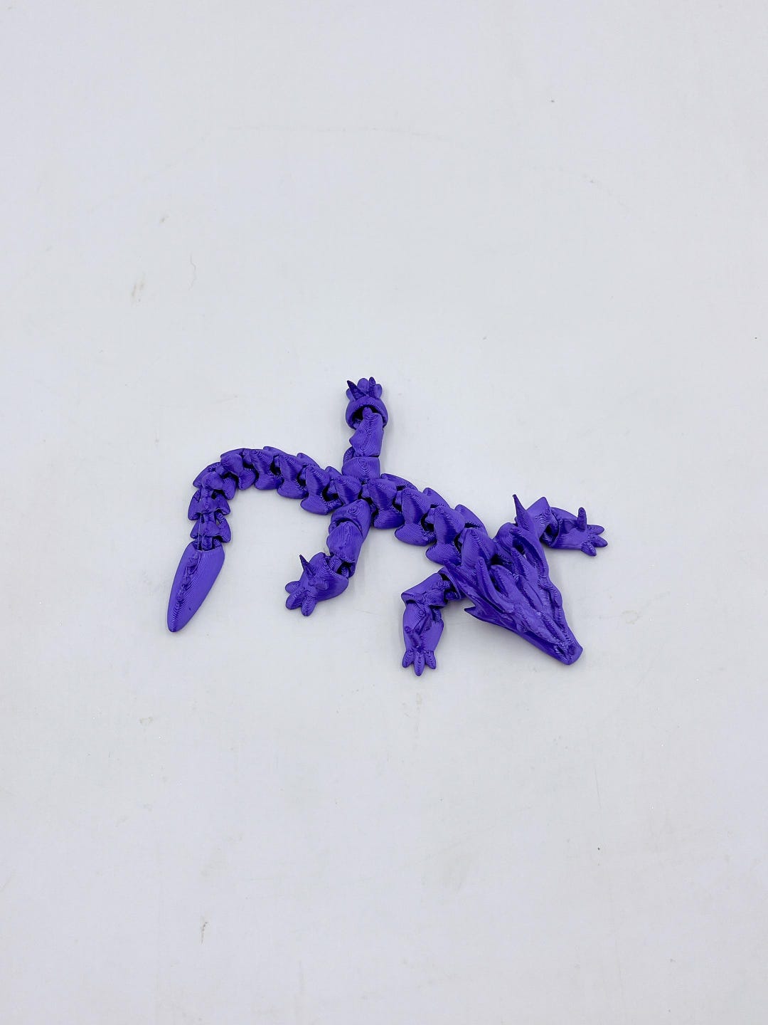 3D Printed Articulated Dragon Fidget Toy | Poseable Desk Decor - Etsy