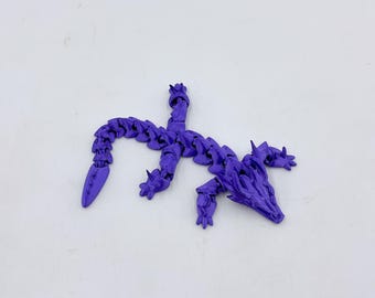 3D Printed Articulated Dragon Fidget Toy | Poseable Desk Decor
