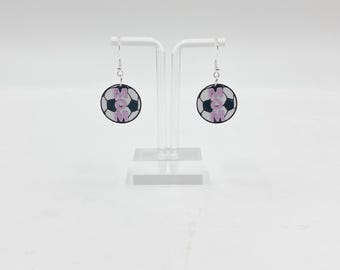 Soccer Mom Dangle Earrings | Lightweight Team Spirit Jewelry