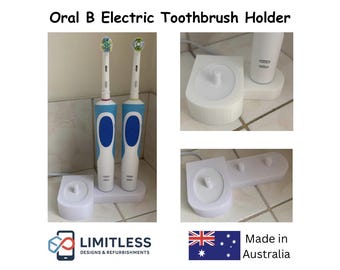 Oral B Electric Toothbrush Holder & Charging Dock Stand Bathroom Organiser