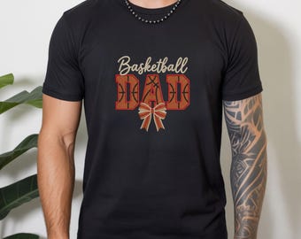 Chemise papa de basket-ball, t-shirt papa sportif, cadeau de papa de basket-ball pour le jour du match, chemise fête des pères pour papa, chemise de papa de basket-ball, chemise couleurs confort