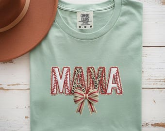 Chemise maman baseball, t-shirt imprimé léopard pour Game Day, t-shirt maman guépard, cadeau maman sportive fête des mères, chemise couleurs confort, cadeau fête des mères