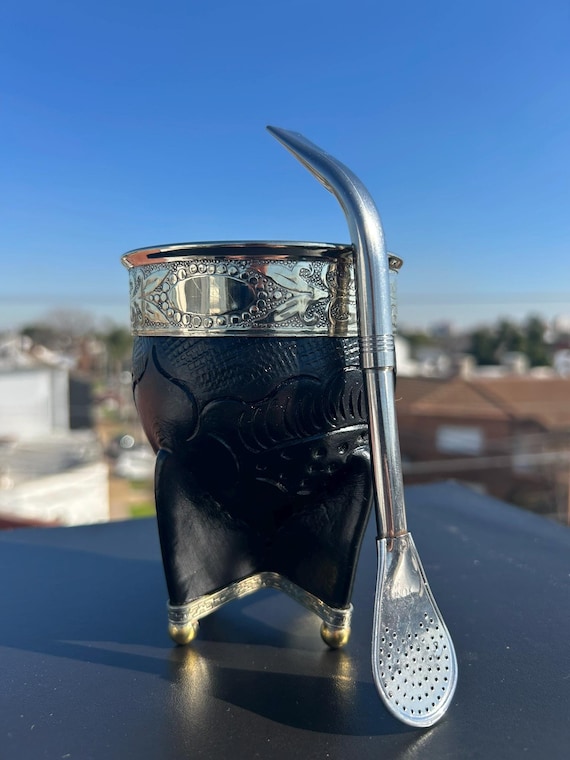 Bombilla Pico de Loro de Acero Inoxidable con Filtro Pala – Tradicional y Resistente