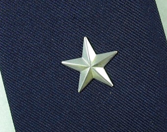 Tie Tack Pin Or Lapel Pin, Silver Star   Men's Accessories  Handmade