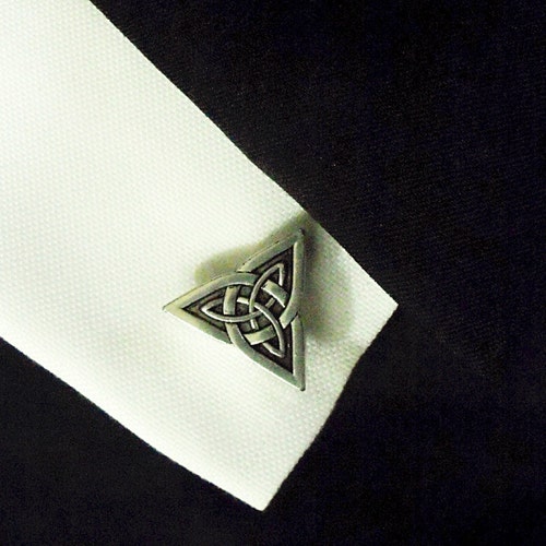 Mens Cufflinks Silver Celtic Knots Mens Accessories Handmade Etsy