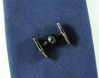 Tie Tack Pin,  Lapel Pin,  Black Star Wars Tie Fighter Men's Accessories Handmade