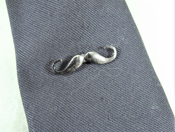 Mustache Tie Tack or Lapel Pin, Gun Metal Black, Men's Accessories ...