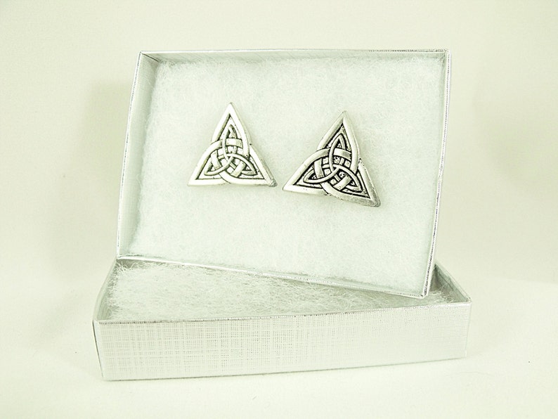 Mens Cufflinks Silver Celtic Knots Mens Accessories Handmade Etsy