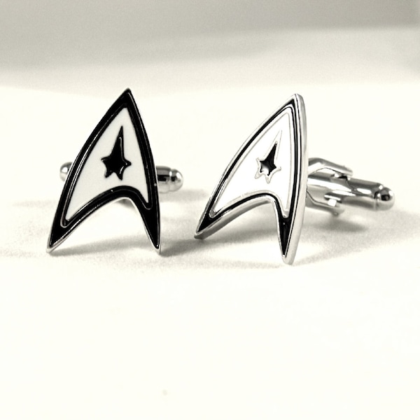 Star Trek Federation Cufflink Set Silver Mens Accessories