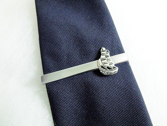Sea Serpent Tie Tack Sea Serpent Tie Bar / Tie Clip by Paxton Jewelry Tie Tack (with Back Clutch & Chain)
