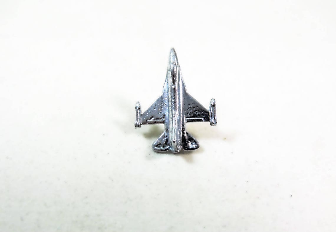 Épingle De Revers IFS – Avion De Chasse Fighter Jet, Finition Argentée, Avec Fermoir à Pression, Vintage