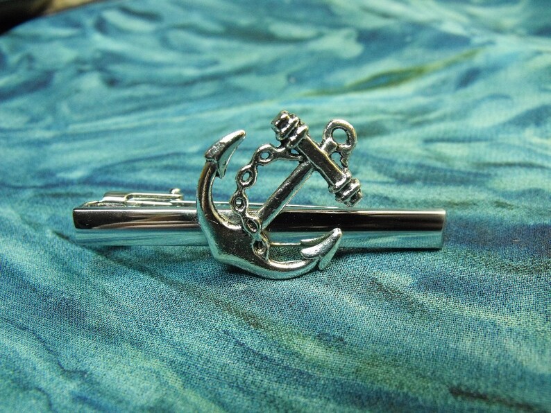 Mens Silver Cufflinks Nautical Anchor Steampunk Mens Etsy