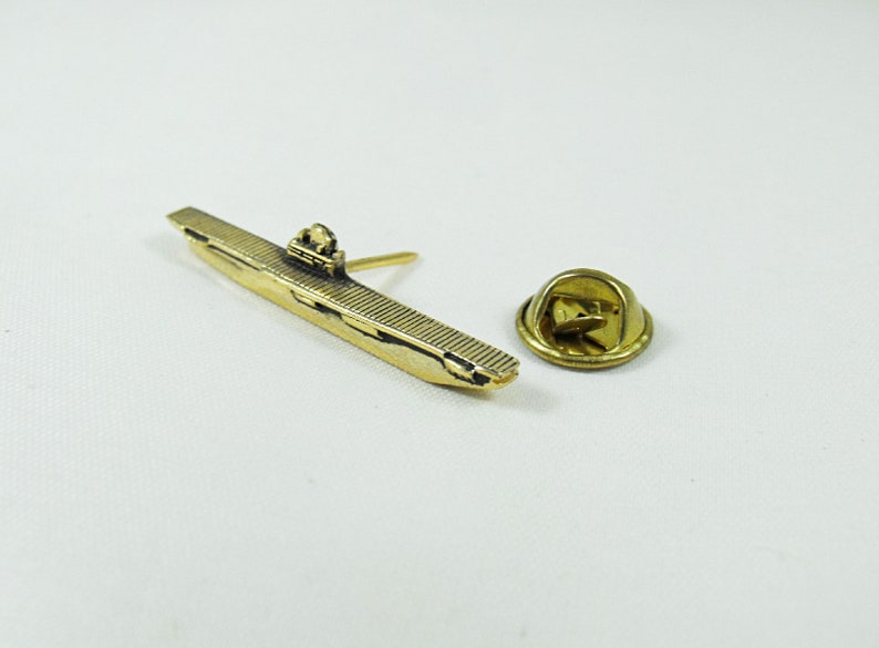 Tie Tack or Lapel Pin Gold Tone Navy Aircraft Carrier Etsy