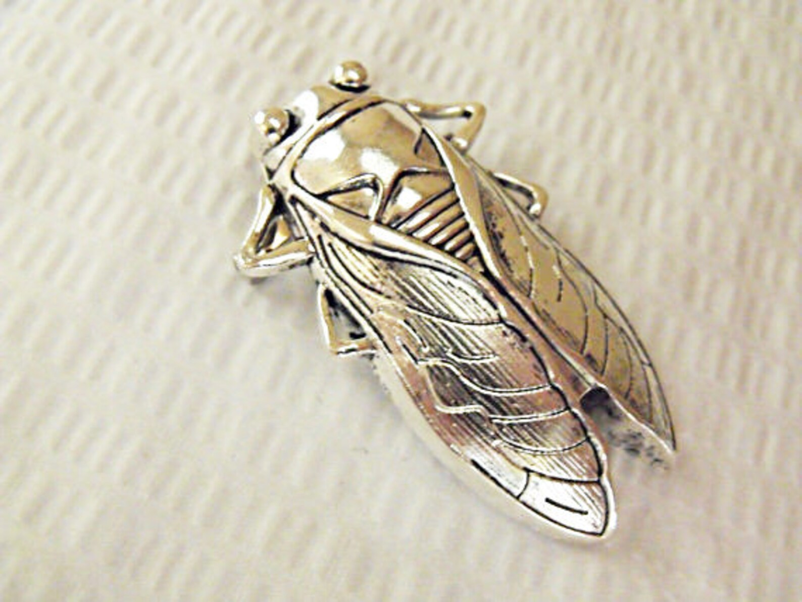 Silver Brooch Pin Roach or Cicada Womens Gift Handmade Etsy