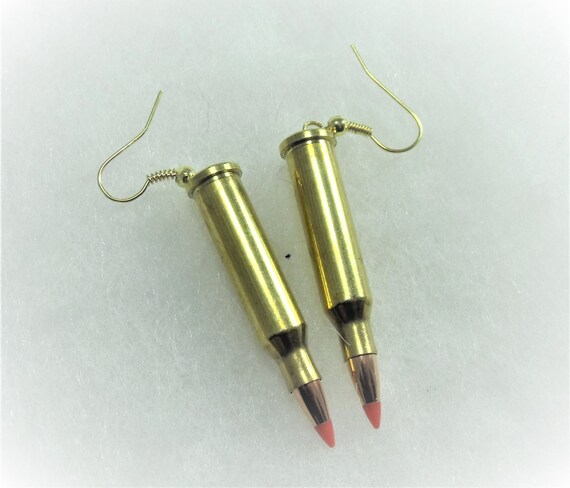 Bullet casing earrings deals