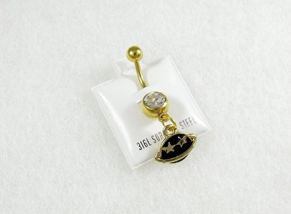 Saturn belly ring deals