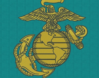 Marine Corps Emblem Embroidery Design (Digital Download) 3 Sizes
