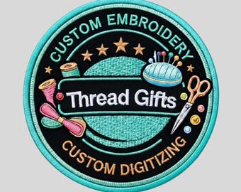 Servicio de digitalización de bordados personalizados / Archivos PES DST JEF hechos a pedido / Conversión profesional de logotipos