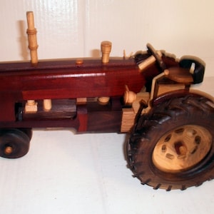 IH Wooden Tractor Handcrafted