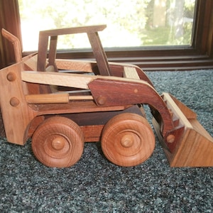 Wooden Bobcat (Skidster) handcrafted