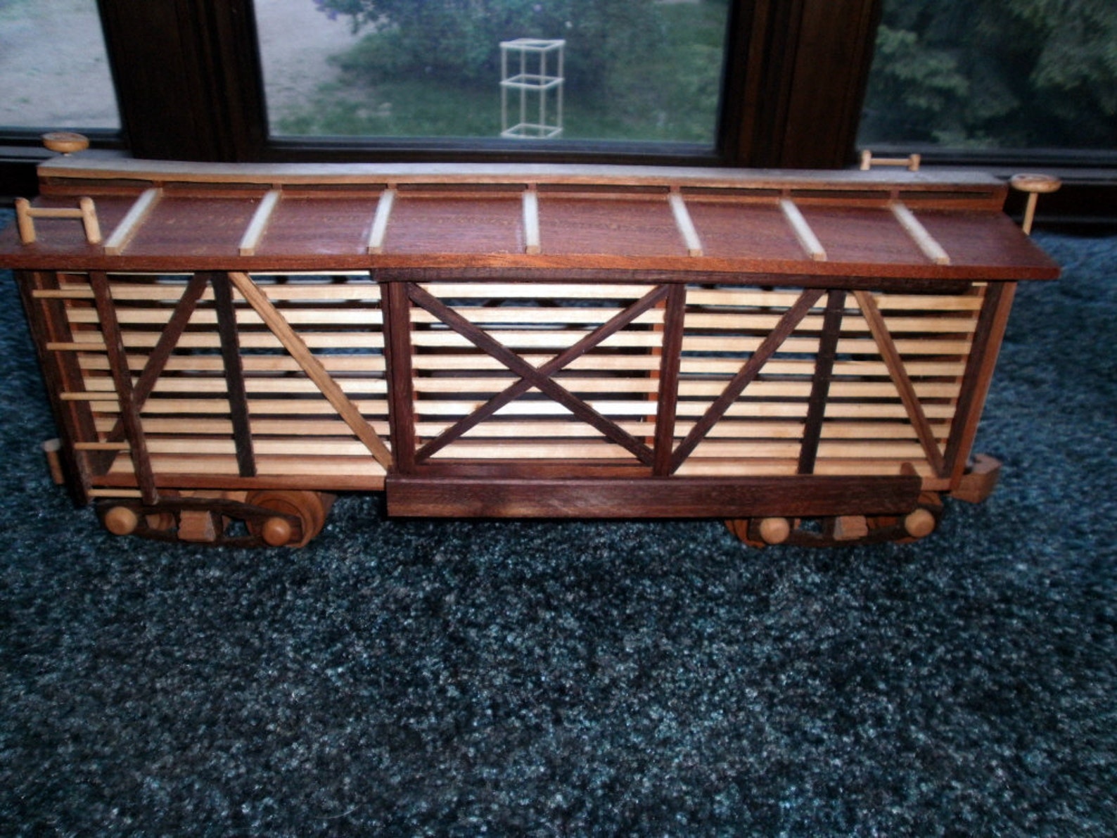 Cattle Train Car Wooden Collectible Handcrafted Etsy