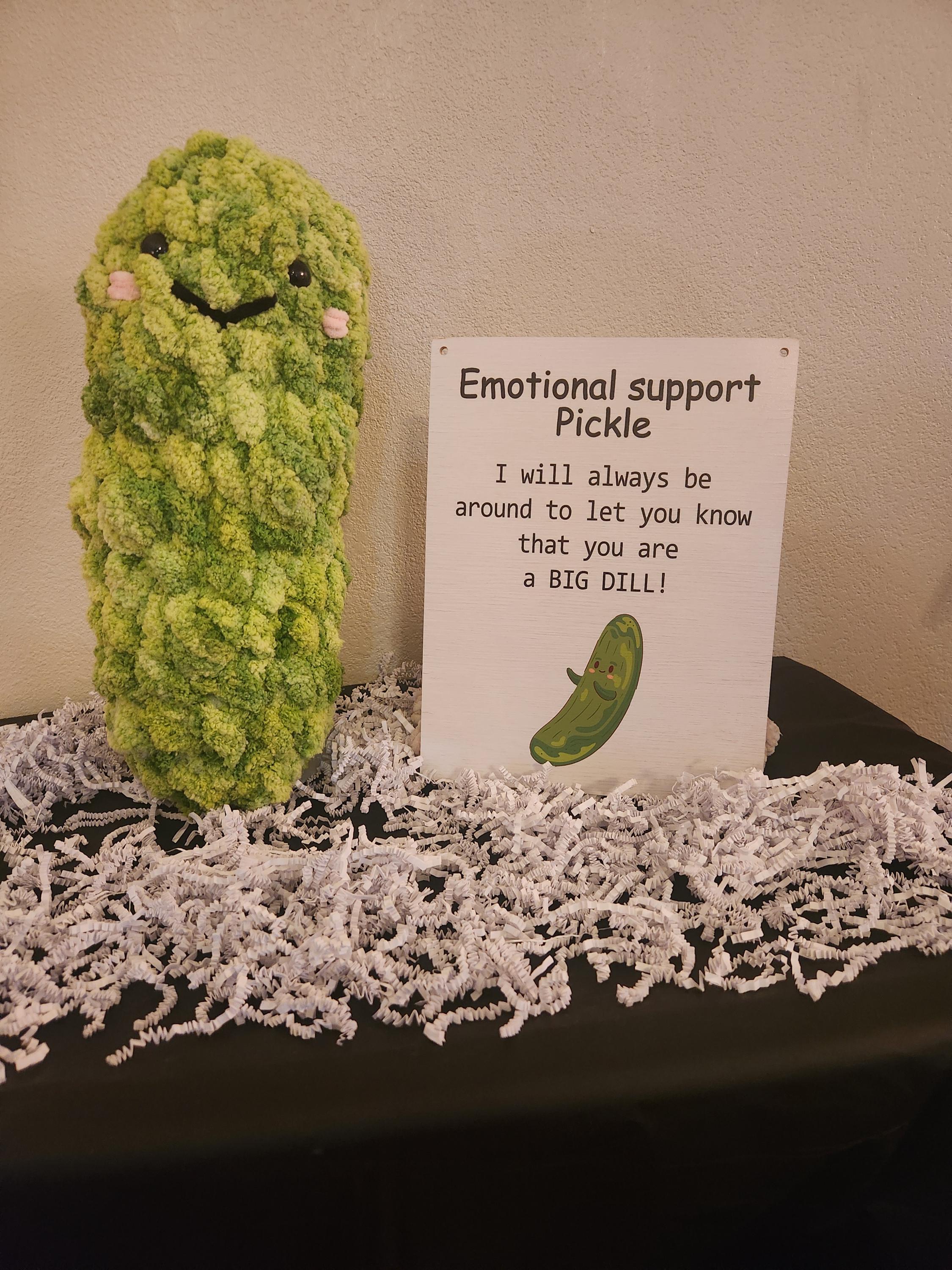 Emotional Support Pickle - Etsy