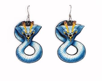 King Gizzard and the Lizard Wizard! Jason Galea Poster Art Snake Earrings