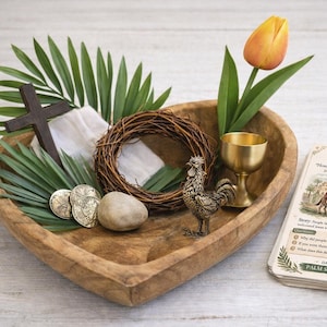 Prayer and Remembrance Kit – Easter Symbols, Easter Gift with Scripture & Reflection for Spiritual Reflection