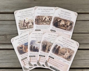 7-Day Bible Card (Digital)，Easter Gift with Scripture & Reflection for Spiritual Reflection