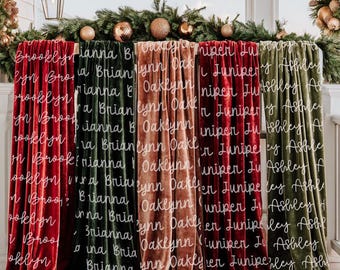Naamdeken, aangepaste naamdeken, aangepaste gepersonaliseerde deken, dekens voor kinderen, babydeken, babydeken, deken kerstcadeau