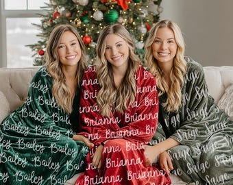 Gepersonaliseerde naamdeken, aangepaste kerstcadeau, aangepaste naamdeken, aangepaste naam babydeken, naamdeken voor kinderen volwassenen