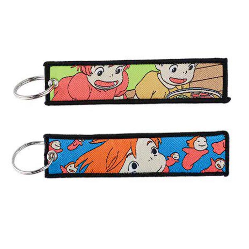 Embroidered Anime Keychain: Studio Ghibli Edition, Jet Tag Keychain Color: 10