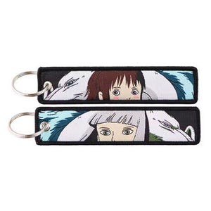 Embroidered Anime Keychain: Studio Ghibli Edition, Jet Tag Keychain Color: 8