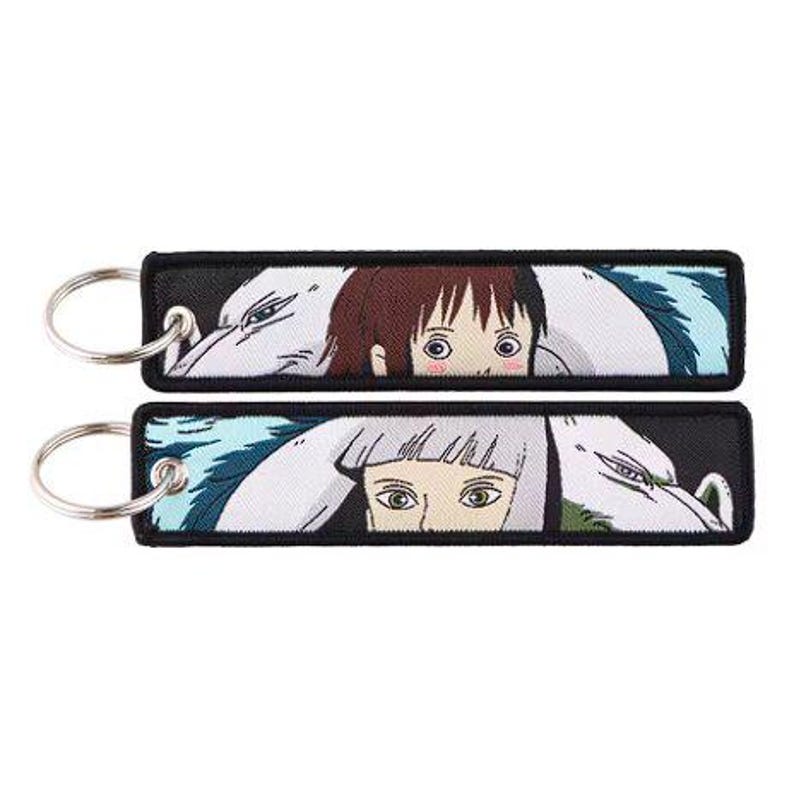 Embroidered Anime Keychain: Studio Ghibli Edition, Jet Tag Keychain Color: 8