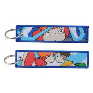 Embroidered Anime Keychain: Studio Ghibli Edition, Jet Tag Keychain Color: 17