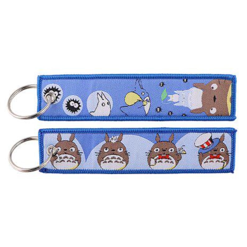 Embroidered Anime Keychain: Studio Ghibli Edition, Jet Tag Keychain Color: 5
