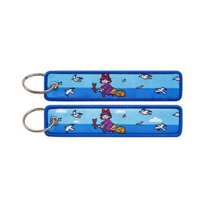 Embroidered Anime Keychain: Studio Ghibli Edition, Jet Tag Keychain Color: 19