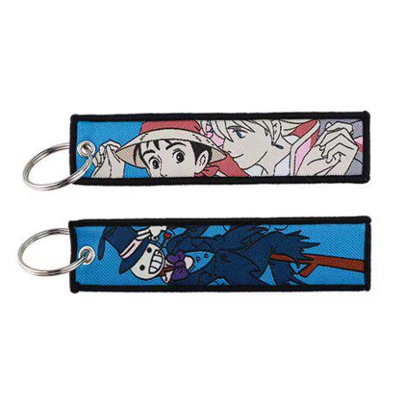 Embroidered Anime Keychain: Studio Ghibli Edition, Jet Tag Keychain Color: 11