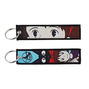 Embroidered Anime Keychain: Studio Ghibli Edition, Jet Tag Keychain Color: 9