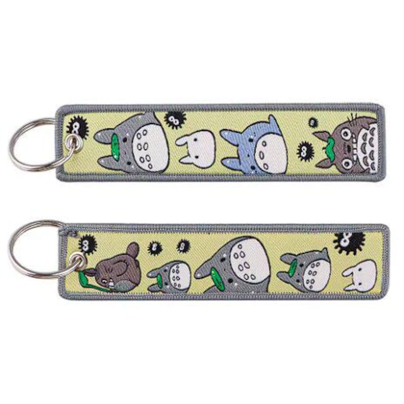 Embroidered Anime Keychain: Studio Ghibli Edition, Jet Tag Keychain Color: 18
