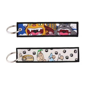 Embroidered Anime Keychain: Studio Ghibli Edition, Jet Tag Keychain Color: 12