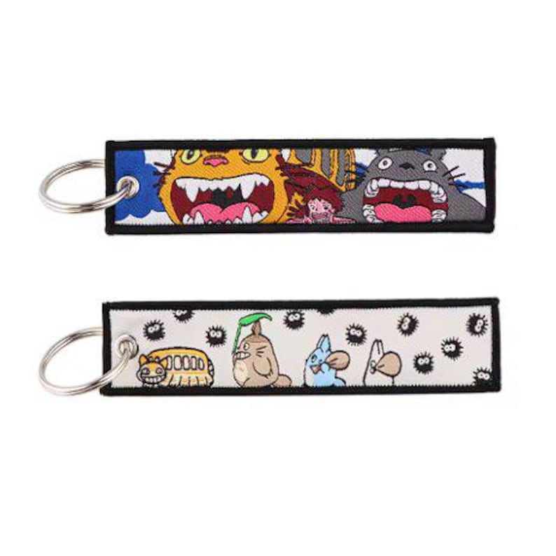 Embroidered Anime Keychain: Studio Ghibli Edition, Jet Tag Keychain Color: 12