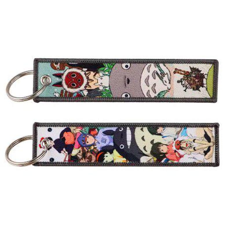 Embroidered Anime Keychain: Studio Ghibli Edition, Jet Tag Keychain Color: 16