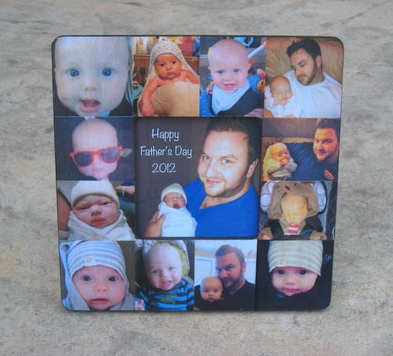 personalized father s day picture frame unique baby s etsy