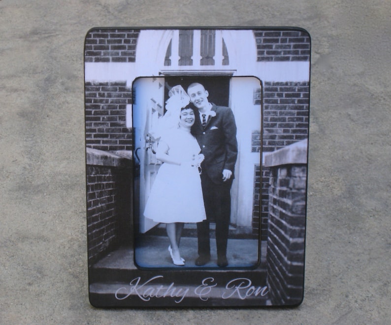 Wedding Photo Frame Personalized Parents Anniversary Gift Unique Wedding Gift Anniversary Picture Frame Custom Engagement Picture Frame