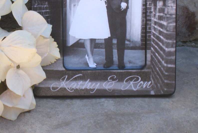Wedding Photo Frame Personalized Parents Anniversary Gift Unique Wedding Gift Anniversary Picture Frame Custom Engagement Picture Frame