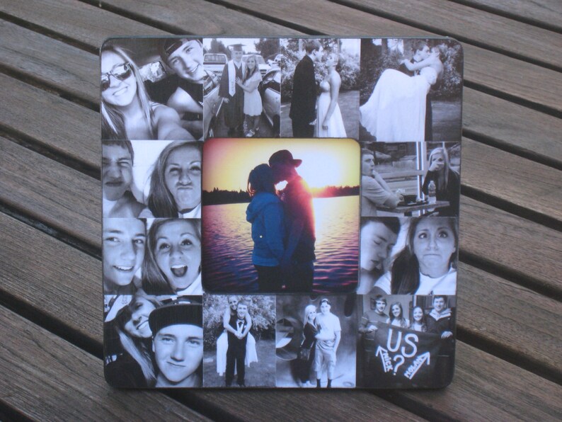 Boyfriend Collage Picture Frame Unique Graduation Gift Custom Engagement Wedding Personalized Birthday