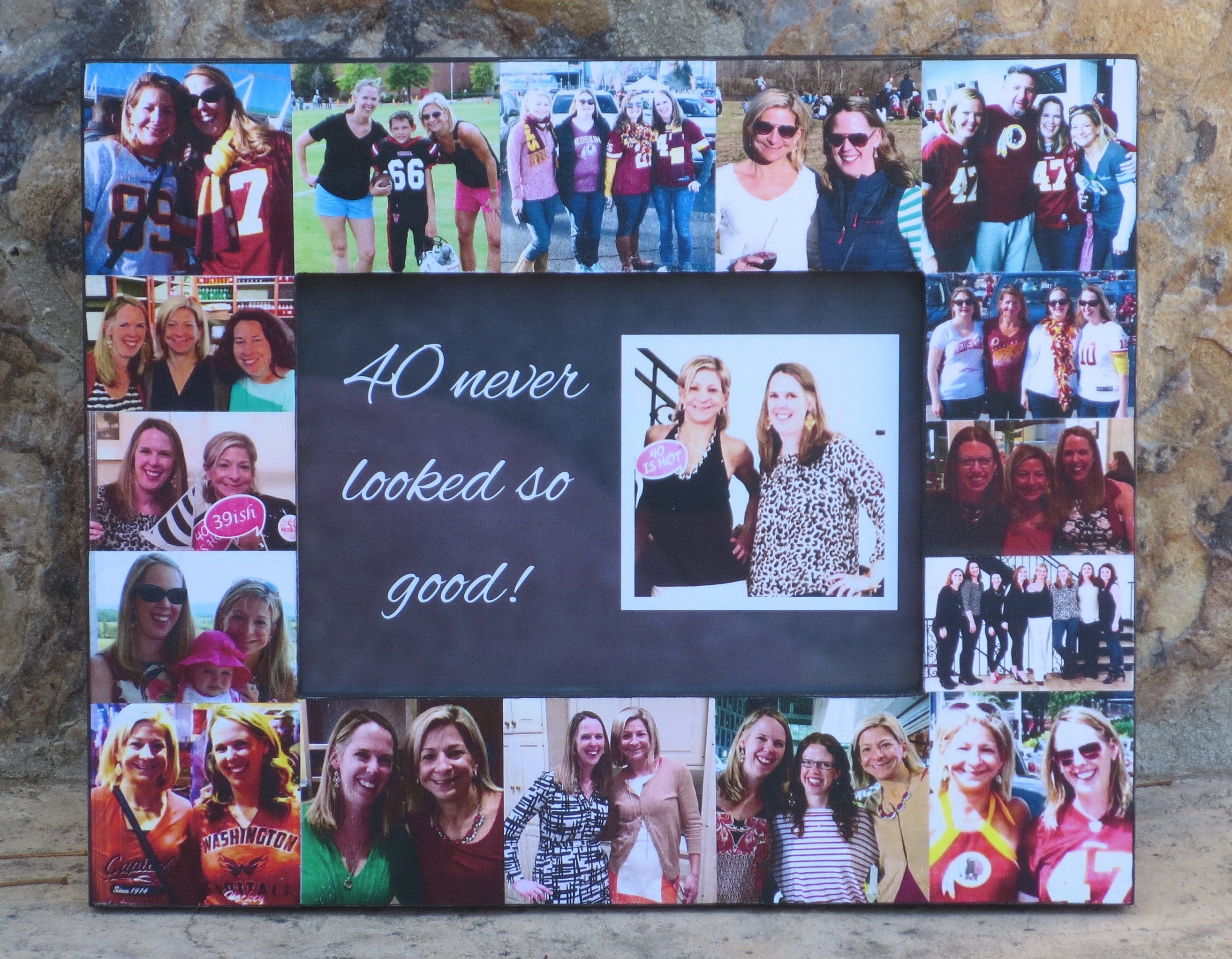 Best Friends Photo Collage Frame Personalized Sister Gift 50