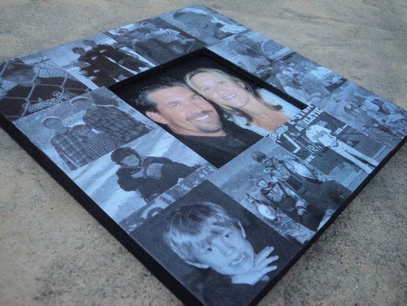 Father's Day Collage Picture Frame Custom Anniversary Etsy